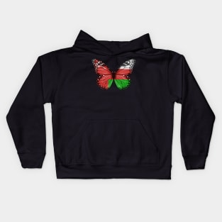 Omani Flag  Butterfly - Gift for Omani From Oman Kids Hoodie